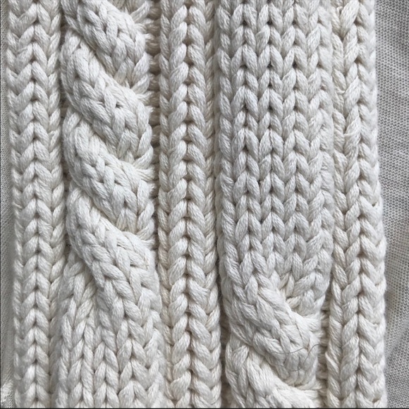 Anthropologie TINY Cream Cable Knit Cardigan - Picture 7 of 8